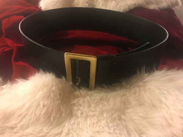 Santa Belt Classic Claus Brass Buckle