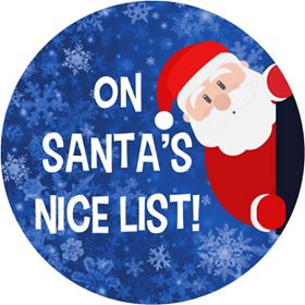 Stickers-On Santa’s Nice List