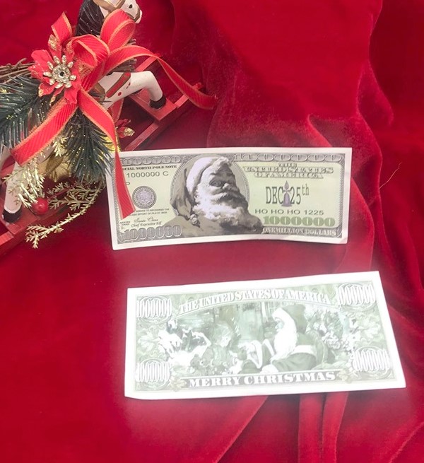 Santa $1,000,000.00 Bills