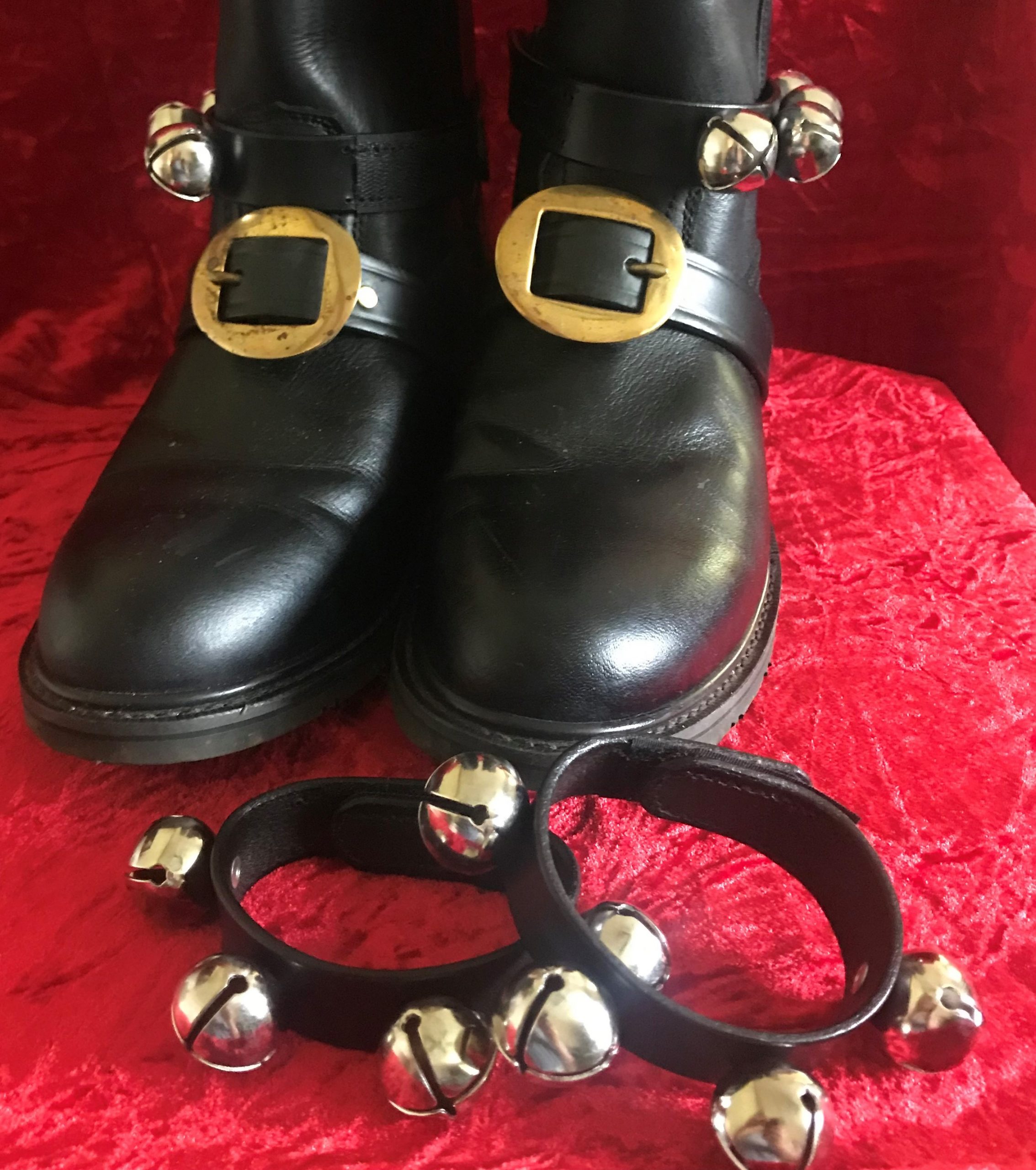 Wrist Bells 4 Bell Set and Ankle 5 Bell Set Economy Lightweight with Velcro Closure and 1/2 Inch Bells