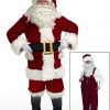 BURGUNDY VELVET OVERALLS SANTA